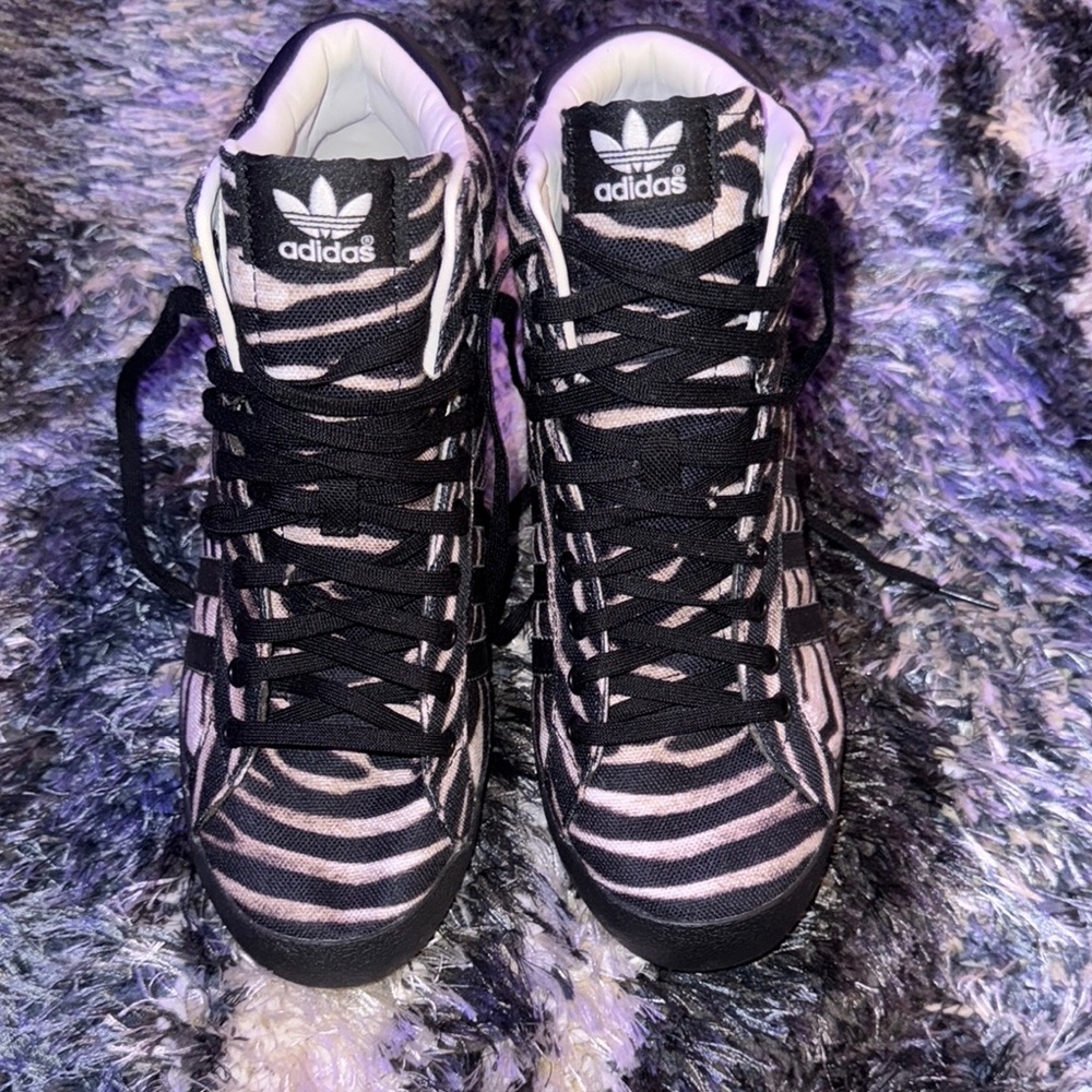 Adidas High-Top Wedge Sneakers